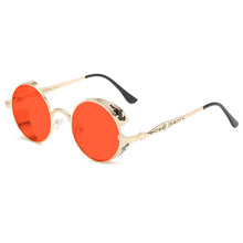 Load image into Gallery viewer, Steampunk Sunglasses Brand Designer Men Women Vintage Metal Punk Round Sun glasses UV400 Shades