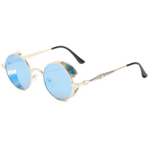 Load image into Gallery viewer, Steampunk Sunglasses Brand Designer Men Women Vintage Metal Punk Round Sun glasses UV400 Shades