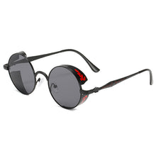 Load image into Gallery viewer, Steampunk Sunglasses Brand Designer Men Women Vintage Metal Punk Round Sun glasses UV400 Shades