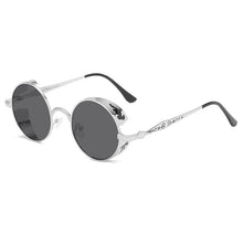 Load image into Gallery viewer, Steampunk Sunglasses Brand Designer Men Women Vintage Metal Punk Round Sun glasses UV400 Shades