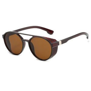 Steampunk Sunglasses For Men Brand Design Retro Trend Male Beach Car Driving Fishing Travel UV400 Sun Glasses Eyewear