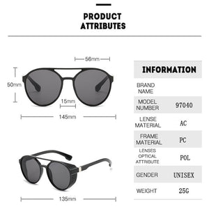 Steampunk Sunglasses For Men Brand Design Retro Trend Male Beach Car Driving Fishing Travel UV400 Sun Glasses Eyewear