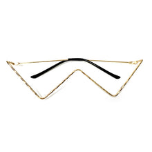 Load image into Gallery viewer, Steampunk Sunglasses Frames Women Triangle Metal Eyeglasses Frames Men Vintage Sunglasses Frames Retro Daily Eyewear