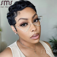 Load image into Gallery viewer, Steampunk Sunglasses Frames Women Triangle Metal Eyeglasses Frames Men Vintage Sunglasses Frames Retro Daily Eyewear