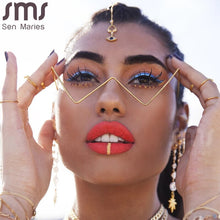 Load image into Gallery viewer, Steampunk Sunglasses Frames Women Triangle Metal Eyeglasses Frames Men Vintage Sunglasses Frames Retro Daily Eyewear