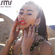 Load image into Gallery viewer, Steampunk Sunglasses Frames Women Triangle Metal Eyeglasses Frames Men Vintage Sunglasses Frames Retro Daily Eyewear