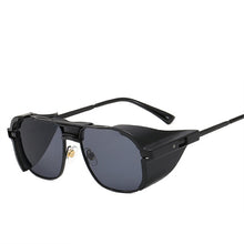 Load image into Gallery viewer, Steampunk Sunglasses Men  Brand Designer  Vintage Sun Glasses Women Classic Side Shields Steam Punk Eyeglasses UV400