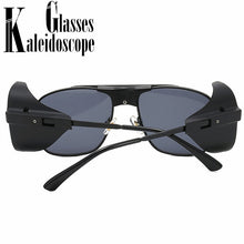 Load image into Gallery viewer, Steampunk Sunglasses Men  Brand Designer  Vintage Sun Glasses Women Classic Side Shields Steam Punk Eyeglasses UV400