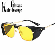 Load image into Gallery viewer, Steampunk Sunglasses Men  Brand Designer  Vintage Sun Glasses Women Classic Side Shields Steam Punk Eyeglasses UV400