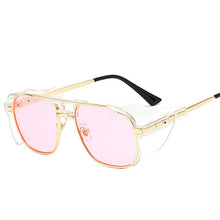 Load image into Gallery viewer, Steampunk Sunglasses Men  Brand Designer  Vintage Sun Glasses Women Classic Side Shields Steam Punk Eyeglasses UV400