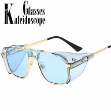 Load image into Gallery viewer, Steampunk Sunglasses Men  Brand Designer  Vintage Sun Glasses Women Classic Side Shields Steam Punk Eyeglasses UV400