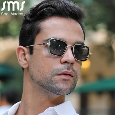 Steampunk Sunglasses Men Punk Square Sun Glasses Women Metal Frames Shades UV400 Driving Retro Male Eyewear Oculos Escuros