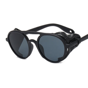 Steampunk Sunglasses Men Women Retro Goggles Round Sun Glasses Male Female Steam Punk Vintage Eyewear Oculos De Sol