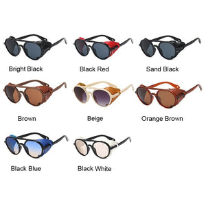 Steampunk Sunglasses Men Women Retro Goggles Round Sun Glasses Male Female Steam Punk Vintage Eyewear Oculos De Sol