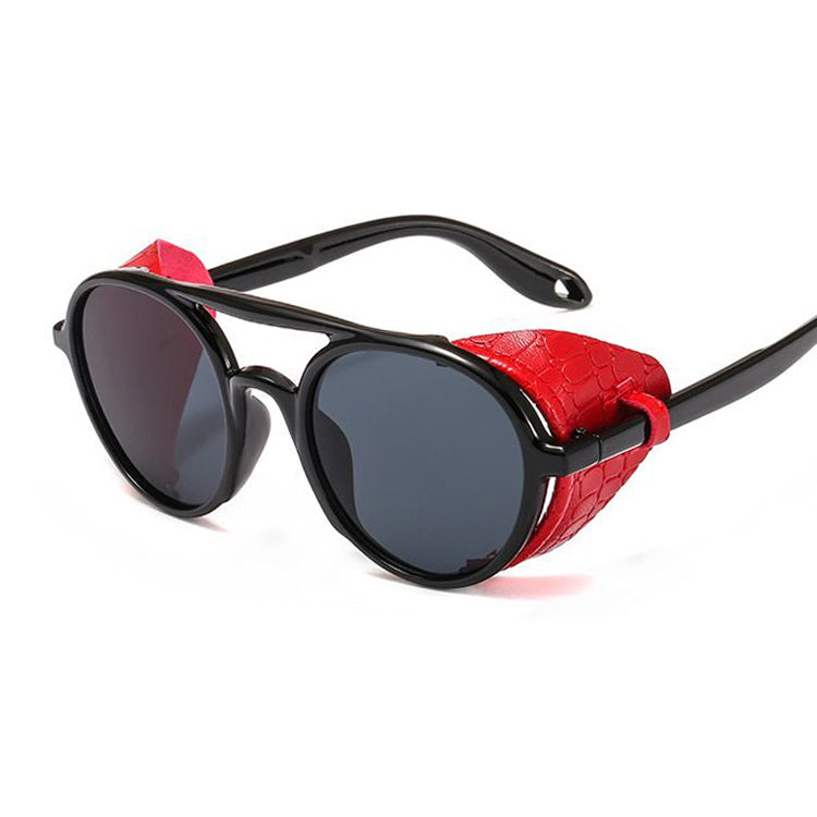 Steampunk Sunglasses Men Women Retro Goggles Round Sun Glasses Male Female Steam Punk Vintage Eyewear Oculos De Sol