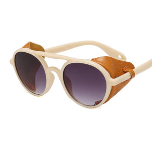 Steampunk Sunglasses Men Women Retro Goggles Round Sun Glasses Male Female Steam Punk Vintage Eyewear Oculos De Sol