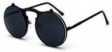 Load image into Gallery viewer, Steampunk Sunglasses Round Metal OCULOS De Sol Women Style Retro Flip Circular Double Metal Sun Glasses Men CIRCLE SUN GLASSES