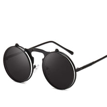 Load image into Gallery viewer, Steampunk Sunglasses Round Metal Women Style Retro Flip Circular Double Metal Sun Glasses Men CIRCLE SUN GLASSES
