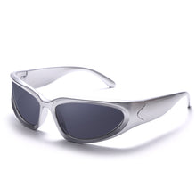 Carica l'immagine nel visualizzatore di Gallery, Occhiali da sole Steampunk da donna Occhiali da sole sportivi a specchio da uomo UV400 Occhiali da sole punk Occhiali colorati Gafas De Sol