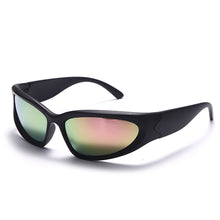 Carica l'immagine nel visualizzatore di Gallery, Occhiali da sole Steampunk da donna Occhiali da sole sportivi a specchio da uomo UV400 Occhiali da sole punk Occhiali colorati Gafas De Sol