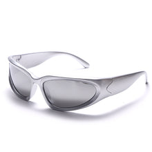 Carica l'immagine nel visualizzatore di Gallery, Occhiali da sole Steampunk da donna Occhiali da sole sportivi a specchio da uomo UV400 Occhiali da sole punk Occhiali colorati Gafas De Sol