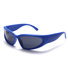 Carica l'immagine nel visualizzatore di Gallery, Occhiali da sole Steampunk da donna Occhiali da sole sportivi a specchio da uomo UV400 Occhiali da sole punk Occhiali colorati Gafas De Sol