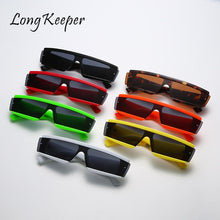 Load image into Gallery viewer, Steampunk Sunglasses Women Personality Flat Top Rectangle Sun Glasses Men Vintage Steam Punk Eyeglasses Ins Popular Glasses Gafa