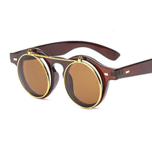 Load image into Gallery viewer, Steampunk Sunglasses Women Round Glasses Goggles Female Side Visor Circle Lens Unisex Vintage Retro Style Punk Oculos De Sol