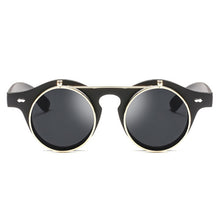 Load image into Gallery viewer, Steampunk Sunglasses Women Round Glasses Goggles Female Side Visor Circle Lens Unisex Vintage Retro Style Punk Oculos De Sol
