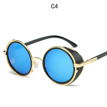 Carica l'immagine nel visualizzatore di Gallery, Steampunk Sunglasses Women Round Glasses Goggles Men Side Visor Circle Lens Unisex Vintage Retro Style Punk Oculos De Sol