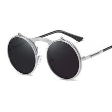 Load image into Gallery viewer, Steampunk Sunglasses Women Round Glasses Goggles Men Side Visor Circle Lens Unisex Vintage Retro Style Punk Oculos De Sol