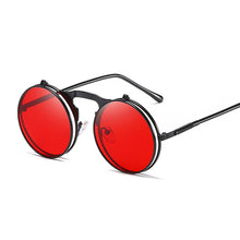 Carica l'immagine nel visualizzatore di Gallery, Steampunk Sunglasses Women Round Glasses Goggles Men Side Visor Circle Lens Unisex Vintage Retro Style Punk Oculos De Sol
