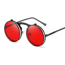 Load image into Gallery viewer, Steampunk Sunglasses Women Round Glasses Goggles Men Side Visor Circle Lens Unisex Vintage Retro Style Punk Oculos De Sol