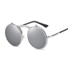 Load image into Gallery viewer, Steampunk Sunglasses Women Round Glasses Goggles Men Side Visor Circle Lens Unisex Vintage Retro Style Punk Oculos De Sol