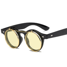 Carica l'immagine nel visualizzatore di Gallery, Steampunk Sunglasses Women Round Glasses Goggles Men Side Visor Circle Lens Unisex Vintage Retro Style Punk Oculos De Sol