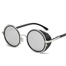 Carica l'immagine nel visualizzatore di Gallery, Steampunk Sunglasses Women Round Glasses Goggles Men Side Visor Circle Lens Unisex Vintage Retro Style Punk Oculos De Sol