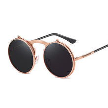 Load image into Gallery viewer, Steampunk Sunglasses Women Round Glasses Goggles Men Side Visor Circle Lens Unisex Vintage Retro Style Punk Oculos De Sol
