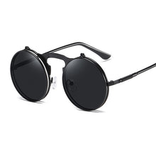 Carica l'immagine nel visualizzatore di Gallery, Steampunk Sunglasses Women Round Glasses Goggles Men Side Visor Circle Lens Unisex Vintage Retro Style Punk Oculos De Sol