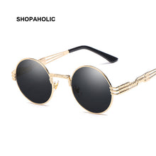 Load image into Gallery viewer, Steampunk Sunglasses Women Round Goggles Men Lens Unisex Vintage Retro Style Punk Sun Glasses Female Oculos De Sol