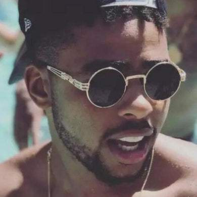 Steampunk Sunglasses Women Round Goggles Men Lens Unisex Vintage Retro Style Punk Sun Glasses Female Oculos De Sol