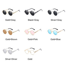 Load image into Gallery viewer, Steampunk Sunglasses Women Round Goggles Men Lens Unisex Vintage Retro Style Punk Sun Glasses Female Oculos De Sol