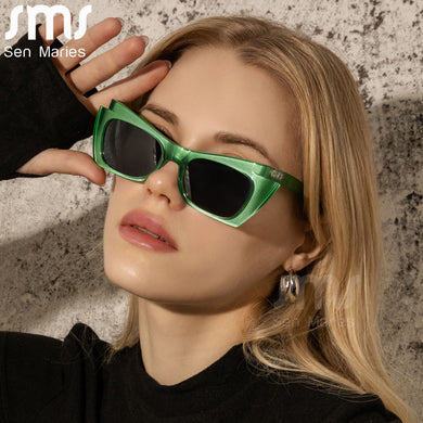 Steampunk Women Cat Ey Sunglasses Punk Small Square Sun Glasses Men UV400 Shades Goggles Eyewear Gafas De Sol