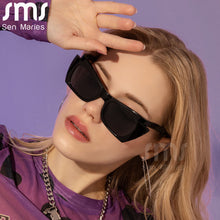 Load image into Gallery viewer, Steampunk Women Cat Ey Sunglasses Punk Small Square Sun Glasses Men UV400 Shades Goggles Eyewear Gafas De Sol