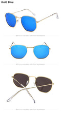 Load image into Gallery viewer, Steampunk clear  brand design eye sun glasses 2022 ladies vintage retro festival girls blue Hexagon women men sunglasses