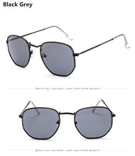 Load image into Gallery viewer, Steampunk clear  brand design eye sun glasses 2022 ladies vintage retro festival girls blue Hexagon women men sunglasses