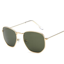 Load image into Gallery viewer, Steampunk clear  brand design eye sun glasses 2022 ladies vintage retro festival girls blue Hexagon women men sunglasses