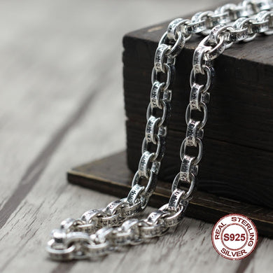 Collana in argento sterling Collana con croce semplice e semplice con personalità. Catena classica per maglione in stile coppia Invia un regalo all'amore 