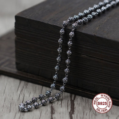 Collana in argento sterling Personalità semplice collana con croce in stile selvaggio Collana classica con catena in stile coppia Invia un regalo 