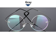 Load image into Gallery viewer, Steve Jobs Star Style Titanium Eyeglasses Frames Rimless Flexible Optical Frame Prescription Spectacle Frameless Glasses
