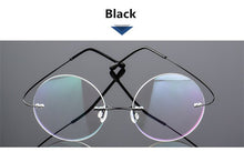 Load image into Gallery viewer, Steve Jobs Star Style Titanium Eyeglasses Frames Rimless Flexible Optical Frame Prescription Spectacle Frameless Glasses